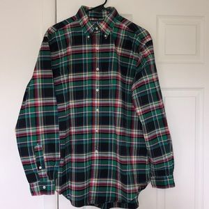 Ralph Lauren size L green/blue/red plaid shirt